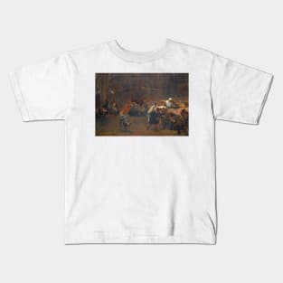 Gunthram Bose And His Daughters, A.D. 572: The Ambuscade by Lawrence Alma-Tadema Kids T-Shirt